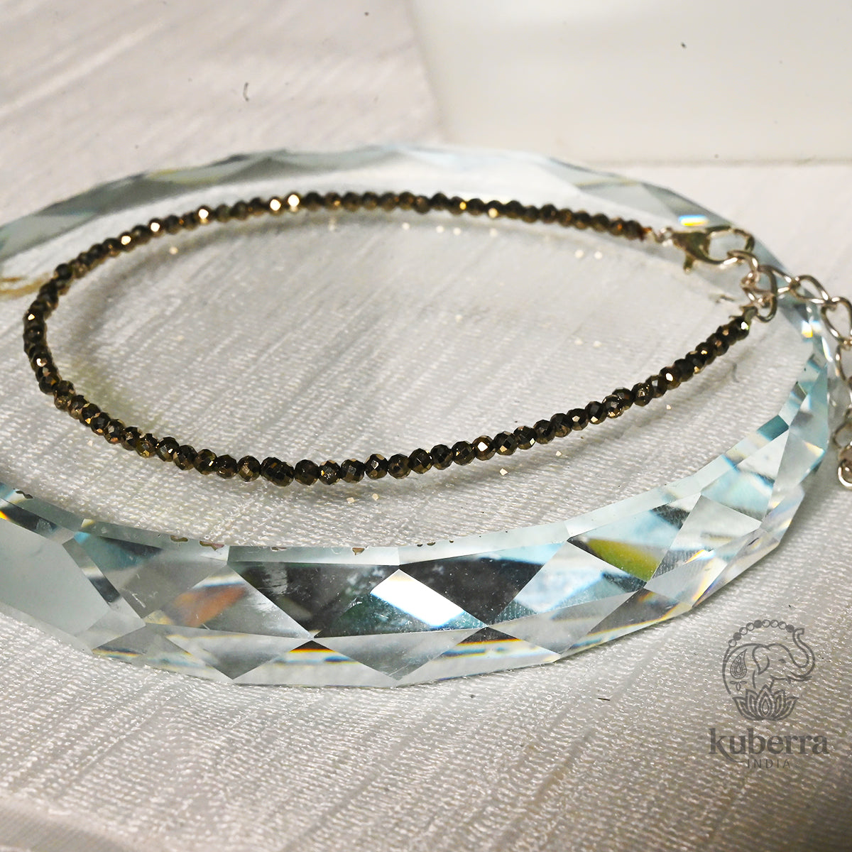 Authentic  Raw Pyrite Anklet