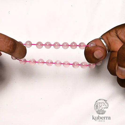 Authentic  Rose Quartz Bracelet[Attracts Love & Relationship]