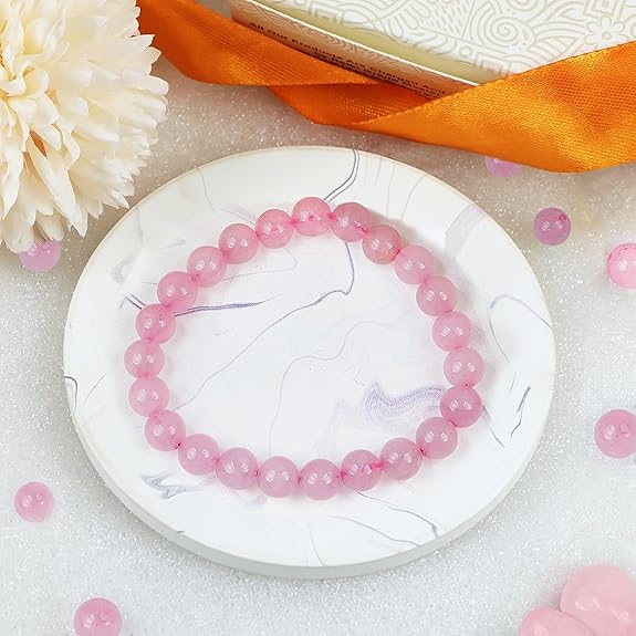 Authentic  Rose Quartz Bracelet[Attracts Love & Relationship]